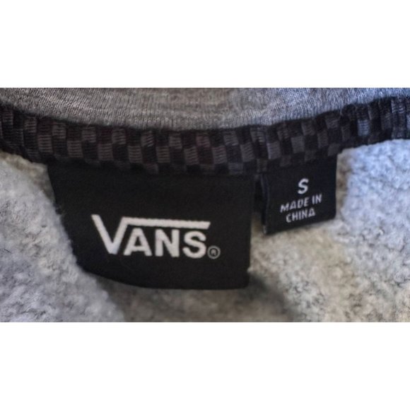 Vans Off The  Wall Hoodie Unisex Small Gray Sweatshirt Skakeboard Zip Po… - Picture 12 of 12